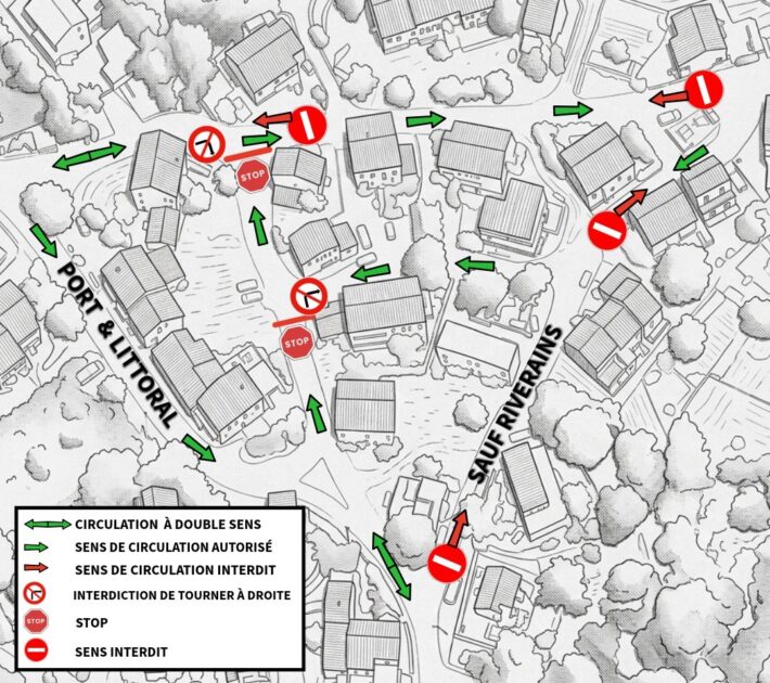 Nouveau sens de circulation de Caldarello
